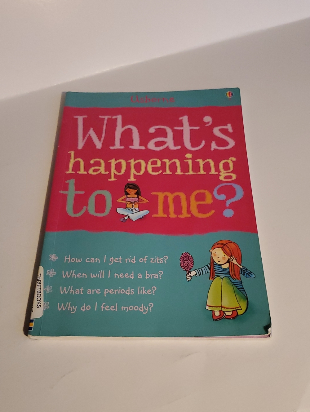 Usborne "What's Happening to Me?" Girls' Puberty Book Paperback Preowned
